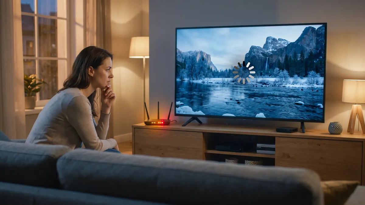 IPTV qui saccade avec chargement en boucle sur une Smart TV